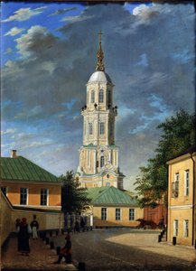 Krivokolenny Lane v Moskvě, 1843 od Karl Petrovich Bodri