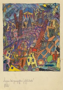 Počátek 20. století, cca 1923 (akvarel a pastel))