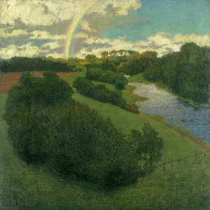 Krajina s duhou v Alsteru od Karl Wilhelm Arthur Illies