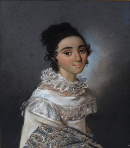 Portrét Jekatěriny Emmanuilovny Abamelik-Lazareva 1806-1880, rozené Manuk-Bey, 1820