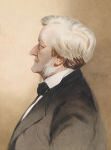 ""Portrét německého skladatele Richarda Wagnera"" od Karl Wilhelm Diefenbach