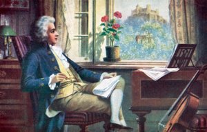 Wolfgang Amadeus Mozart, od Karl or Carl the Younger Schweninger