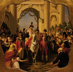 Vstup rakouského císaře Františka I. (II.) do Vídně v roce 1814 od Karl von Blaas