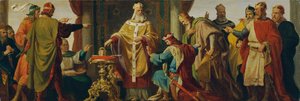 Leopold Svatý odmítá císařskou korunu od Karl von Blaas