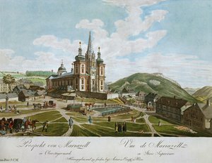 Opatský kostel v Mariazell od Karl von Schutz