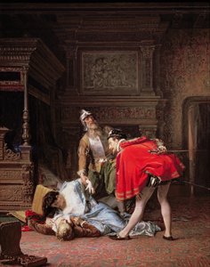 Scéna z Bartolomějské noci, 1870 od Karlis Fridikh Huns