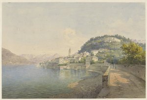 Bellagio u jezera Como od Karoly Lajos Libay
