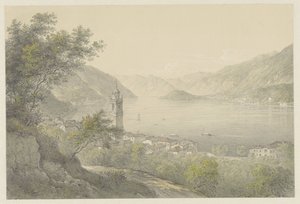 Bellagio u jezera Como od Karoly Lajos Libay