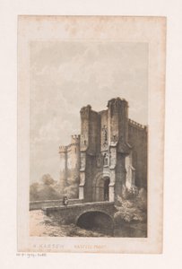 Městská brána ve třináctém století Hradní brána (13. století) (název na předmětu)