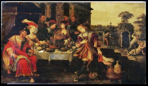 Lazar u stolu boháčů, 1618
