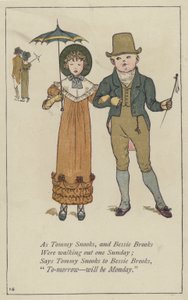 Jako Tommy Snooks a Bessie Brooks (barevné lito) od Kate (after) Greenaway