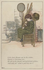 Malý Jack Horner seděl v rohu (barva litho)