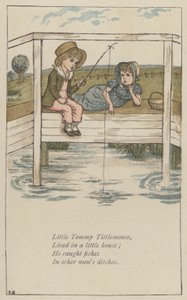 Malý Tommy Tittlemouse (barva lito) od Kate (after) Greenaway