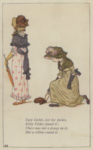 Lucy Locket ztratila kapsu (barva litho) od Kate (after) Greenaway