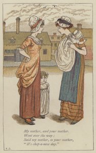 Moje matka a tvá matka (barva litho) od Kate (after) Greenaway