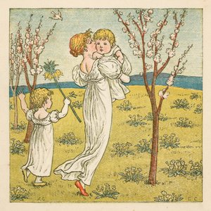 Procházka mezi květy (barva litho)