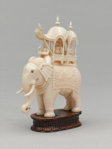 Černý král, šachová figurka, Indie, cca 1820