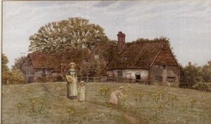 Sběr jarních květin od Kate Greenaway