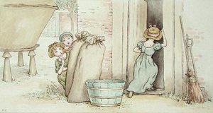 Schovávaná (akvarel na papíře) od Kate Greenaway