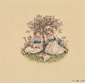 Ilustrace pro den svatého Valentýna 1902 (wc na papíře) od Kate Greenaway