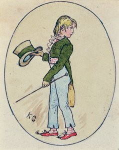 Ilustrace pro den svatého Valentýna, 1914 (wc na papíře) od Kate Greenaway