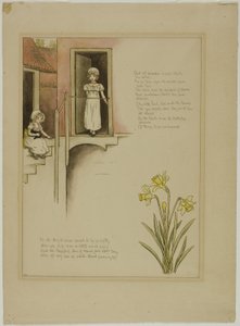 Studie pro From Wonder World, z Marigold Garden od Kate Greenaway