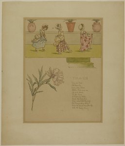 Studie pro špičku, z Marigold Garden od Kate Greenaway