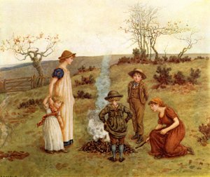 Oheň z tyče od Kate Greenaway od Kate Greenaway