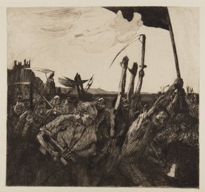 Povstání, 1899 od Käthe Kollwitz