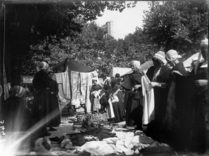 Concarneau, Bretaň, Francie, 20.8.1913 (černobílá fotografie)