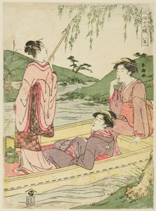 Osmý měsíc (Hachigatsu), ze série "Populární zvyky dvanácti měsíců (Fuzoku juni ko)" od Katsukawa Shuncho