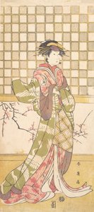 Herec z klanu Iwai jako žena, ca. 1795. od Katsukawa Shun