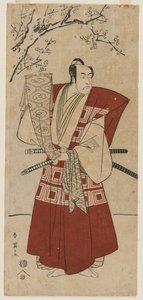 Ichikawa Monnosuke II jako lord držící prapor, 1791.