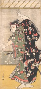 Kabuki herec Otani Oniji III jako samuraj, ca. 1792. od Katsukawa Shun