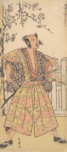 Otani Hirohachi jako samuraj oblečený v Gaudy Kamishimo, prosinec 1790. od Katsukawa Shun