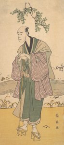 Třetí Bando Hikosaburo jako muž stojící na břehu řeky, ca. 1793. od Katsukawa Shun