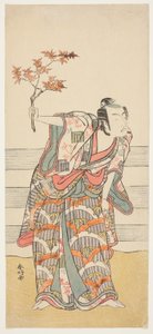 Herec Ichikawa Monnosuke II v neznámé roli od Katsukawa Shunkо̄