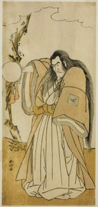 Herec Ičikawa Danzo IV. jako Šutokuin ve hře Tokimekuja O-Edo no Hatsuyuki, která se hrála v divadle Morita v jedenáctém měsíci roku 1780 od Katsukawa Shunkо̄