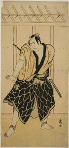 Herec Sawamura Sojuro III jako Soga no Dozaburo () od Katsukawa Shunkо̄