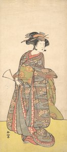 První Nakamura Tomijuro jako žena, pravděpodobně 1777. od Katsukawa Shunko