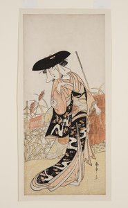 Ac and r Segawa Chrysanthemum Woman Good As Fox Chrysanthemum (Chrysanthemum - Foxne) od Katsukawa Shunsho