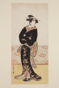 Herec Segawa III jako Ohan (barevný dřevěný tisk) od Katsukawa Shunsho