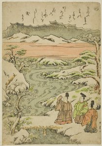 "Já" ze série "Tales of Ise v módních brokátových obrázcích (Furyu nishiki-e Ise monogatari)" od Katsukawa Shunsho