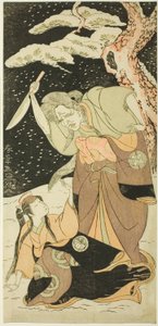 Nakamura, Utaemon I, Karashi, Baba, Yoshizawa, Sakinosuke, dobrý, Shirotae od Katsukawa Shunsho