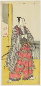 Sawamura So_ju_ro_ III jako Yazama Ju_taro_, c. 1789 od Katsukawa Shunsho