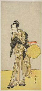 Herec Ichikawa Danjuro V jako Kakogawa Honzo ze hry „Kanadehon Chushin Nagori no Kura“ hrál v divadle Nakamura v devátém měsíci roku 1780 od Katsukawa Shunsho