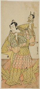 Tým Ichikawa Dan Juro V Jako člen Kusato Yusuke Te Pay Pozice na schůzce Snadno, Perfor Med At Te Nakamura Člen Te Te First Gate, 1778 od Katsukawa Shunsho