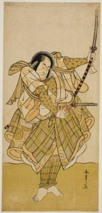 Herec Ichikawa Monnosuke II v neidentifikované roli od Katsukawa Shunsho