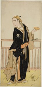 Herec Ichikawa Yaozo III jako Oboshi Yuranosuke ve hře Kanadehon Chushingura, hrál v divadle Nakamura v pátém měsíci, 1786 od Katsukawa Shunsho