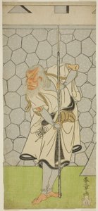 Tee Ac and r Ogi Matsumoto Good As Kikuchi Hyogo Nari Kage Člen Te Pay Revenge Chuko Kagami, vystupuje v Te Nakamura Te r Member Te xth Gate th, 1770 od Katsukawa Shunsho
